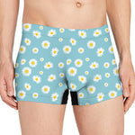 Polka Dot Daisy Flower Pattern Print Men's Boxer Briefs