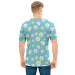 Polka Dot Daisy Flower Pattern Print Men's T-Shirt