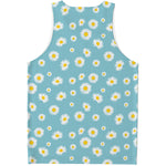 Polka Dot Daisy Flower Pattern Print Men's Tank Top