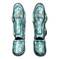 Polka Dot Daisy Flower Pattern Print Muay Thai Shin Guards