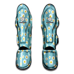 Polka Dot Daisy Flower Pattern Print Muay Thai Shin Guard