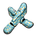 Polka Dot Daisy Flower Pattern Print Muay Thai Shin Guard