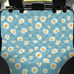 Polka Dot Daisy Flower Pattern Print Pet Car Back Seat Cover