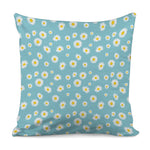Polka Dot Daisy Flower Pattern Print Pillow Cover