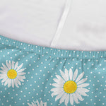 Polka Dot Daisy Flower Pattern Print Sofa Cover
