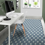 Polka Dot Denim Jeans Pattern Print Area Rug