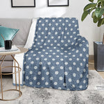 Polka Dot Denim Jeans Pattern Print Blanket