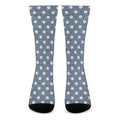 Polka Dot Denim Jeans Pattern Print Crew Socks