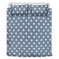 Polka Dot Denim Jeans Pattern Print Duvet Cover Bedding Set