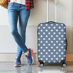 Polka Dot Denim Jeans Pattern Print Luggage Cover
