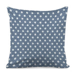 Polka Dot Denim Jeans Pattern Print Pillow Cover