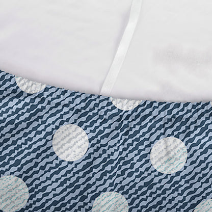 Polka Dot Denim Jeans Pattern Print Sofa Cover
