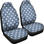 Polka Dot Denim Jeans Pattern Print Universal Fit Car Seat Covers