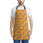Polka Dot Dragonfly Pattern Print Apron