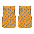 Polka Dot Dragonfly Pattern Print Front Car Floor Mats