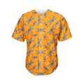Polka Dot Dragonfly Pattern Print Men's Baseball Jersey