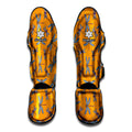 Polka Dot Dragonfly Pattern Print Muay Thai Shin Guards