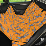 Polka Dot Dragonfly Pattern Print Pet Car Back Seat Cover