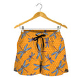 Polka Dot Dragonfly Pattern Print Women's Shorts
