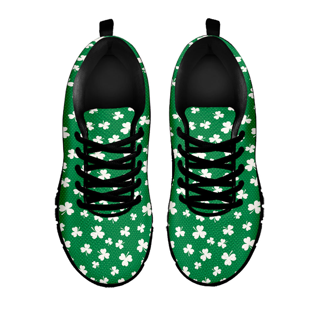 Polka Dot Irish St. Patrick's Day Print Black Sneakers