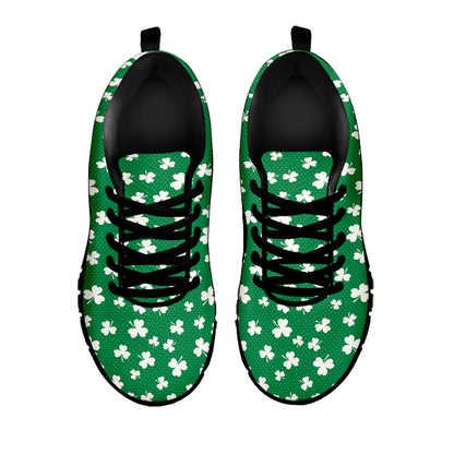 Polka Dot Irish St. Patrick's Day Print Black Sneakers