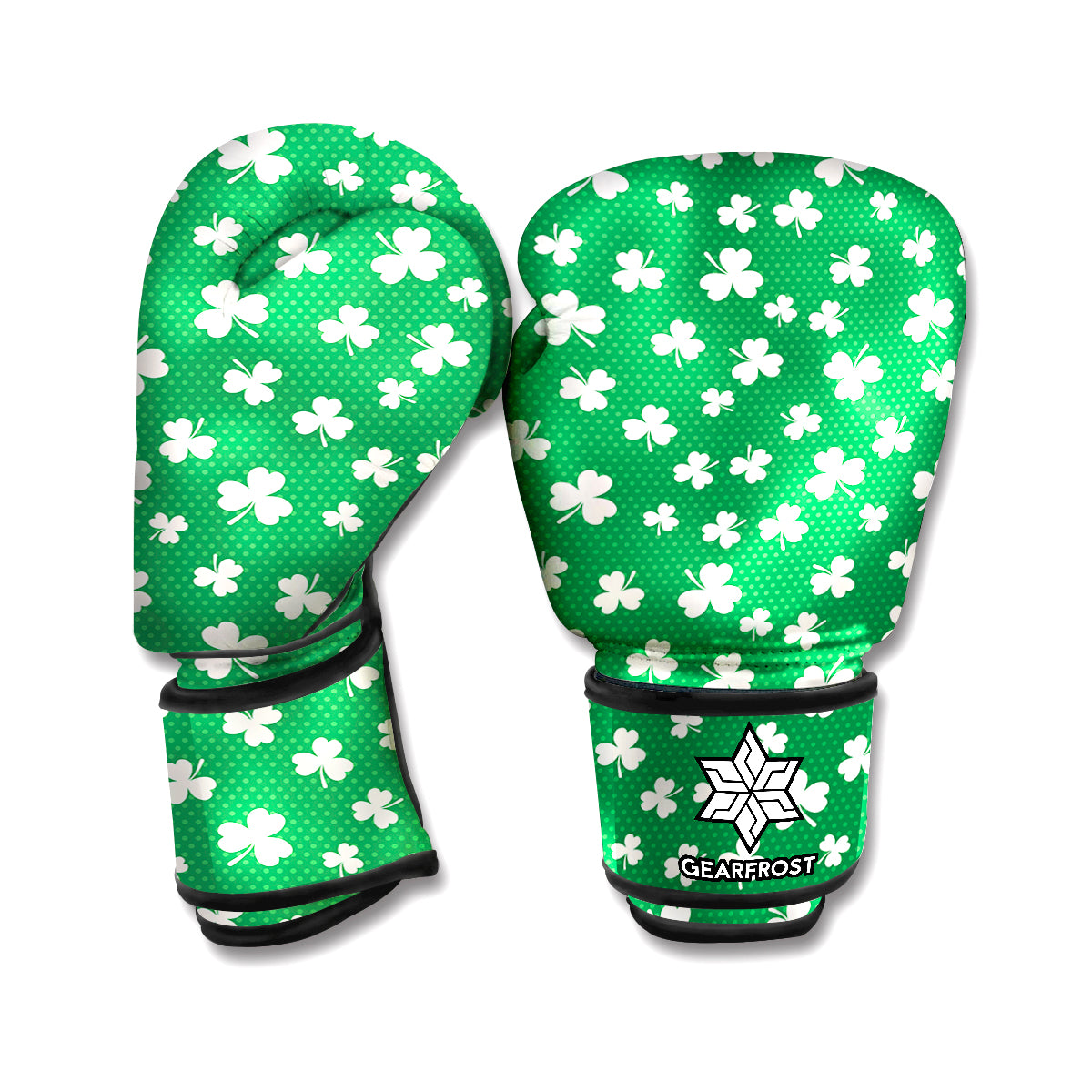 Polka Dot Irish St. Patrick's Day Print Boxing Gloves