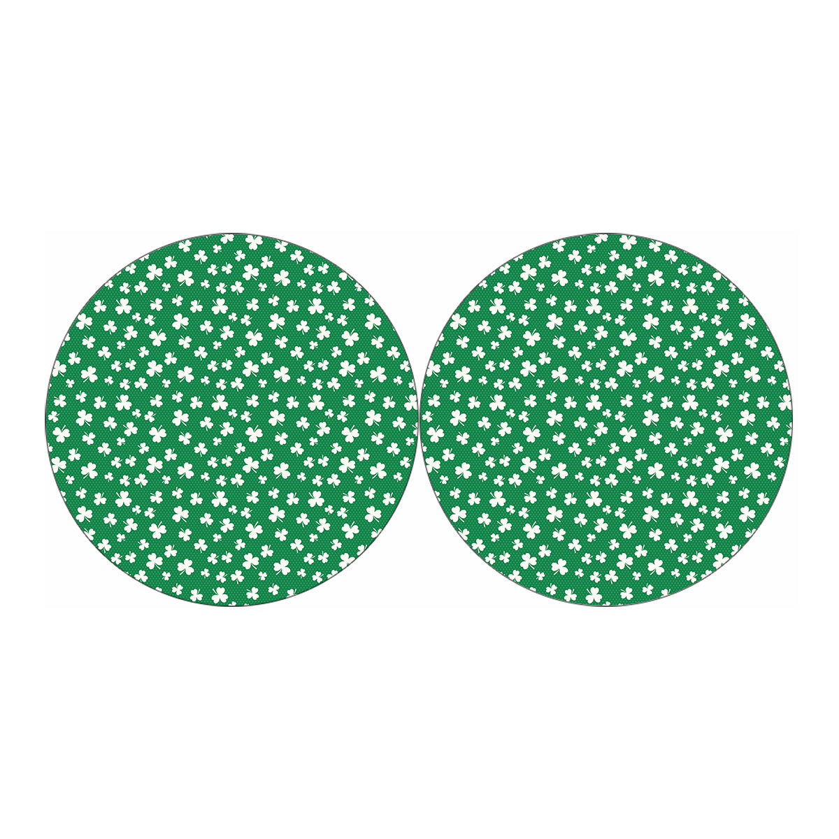 Polka Dot Irish St. Patrick's Day Print Car Coasters