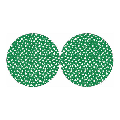 Polka Dot Irish St. Patrick's Day Print Car Coasters