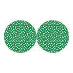 Polka Dot Irish St. Patrick's Day Print Car Coasters
