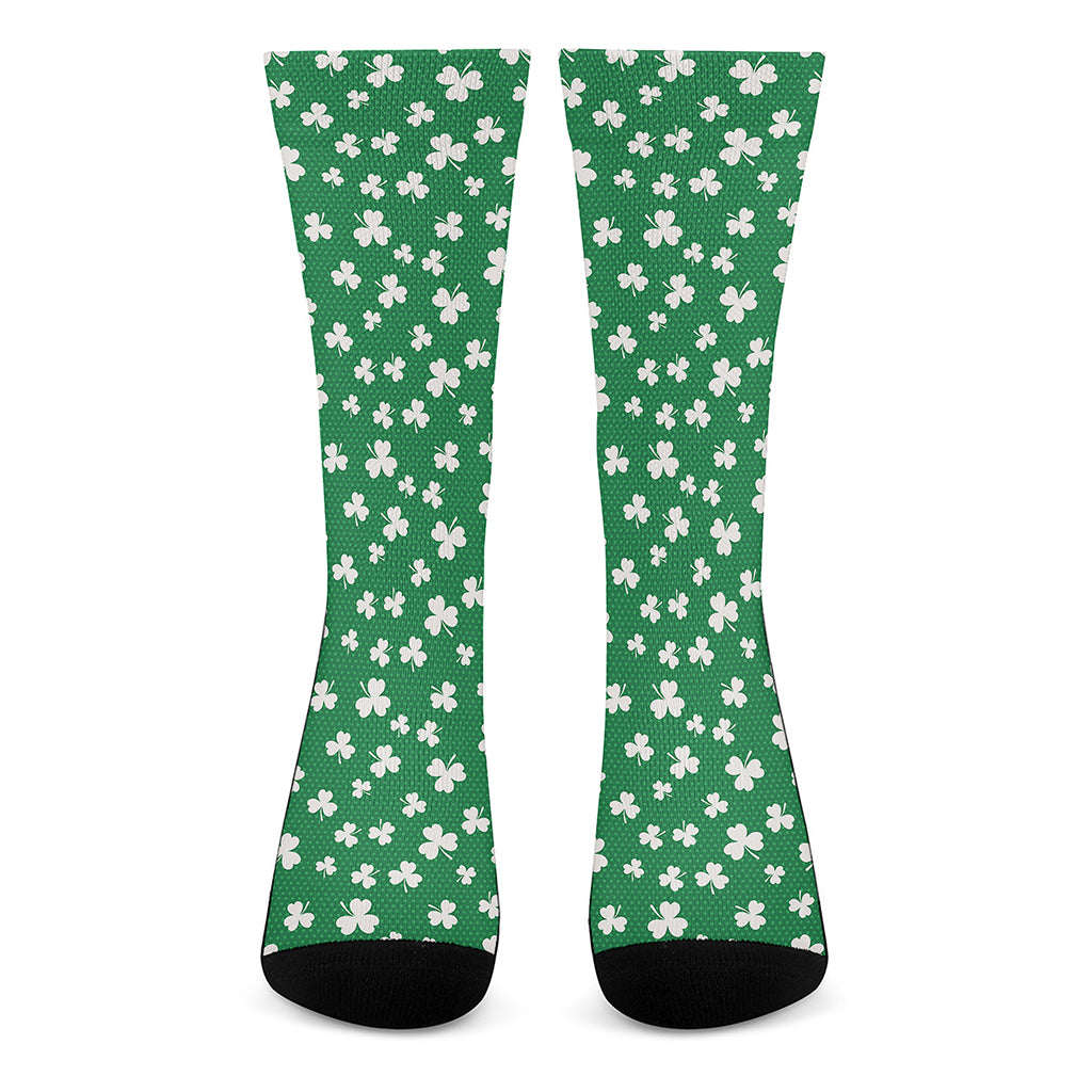 Polka Dot Irish St. Patrick's Day Print Crew Socks