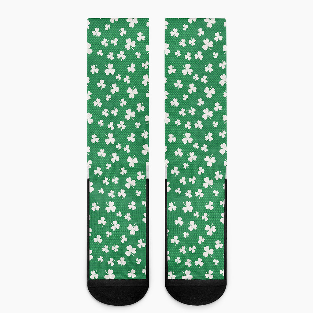 Polka Dot Irish St. Patrick's Day Print Crew Socks