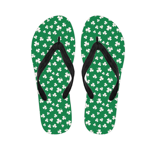 Polka Dot Irish St. Patrick's Day Print Flip Flops