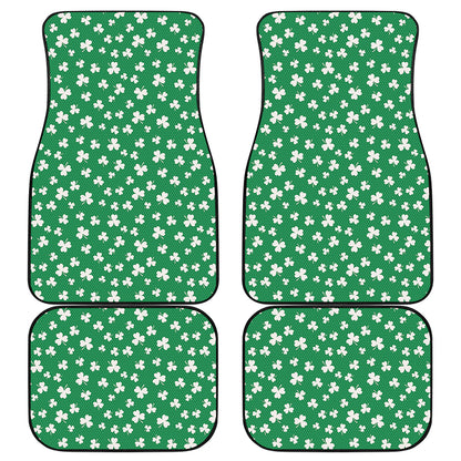Polka Dot Irish St. Patrick's Day Print Front and Back Car Floor Mats