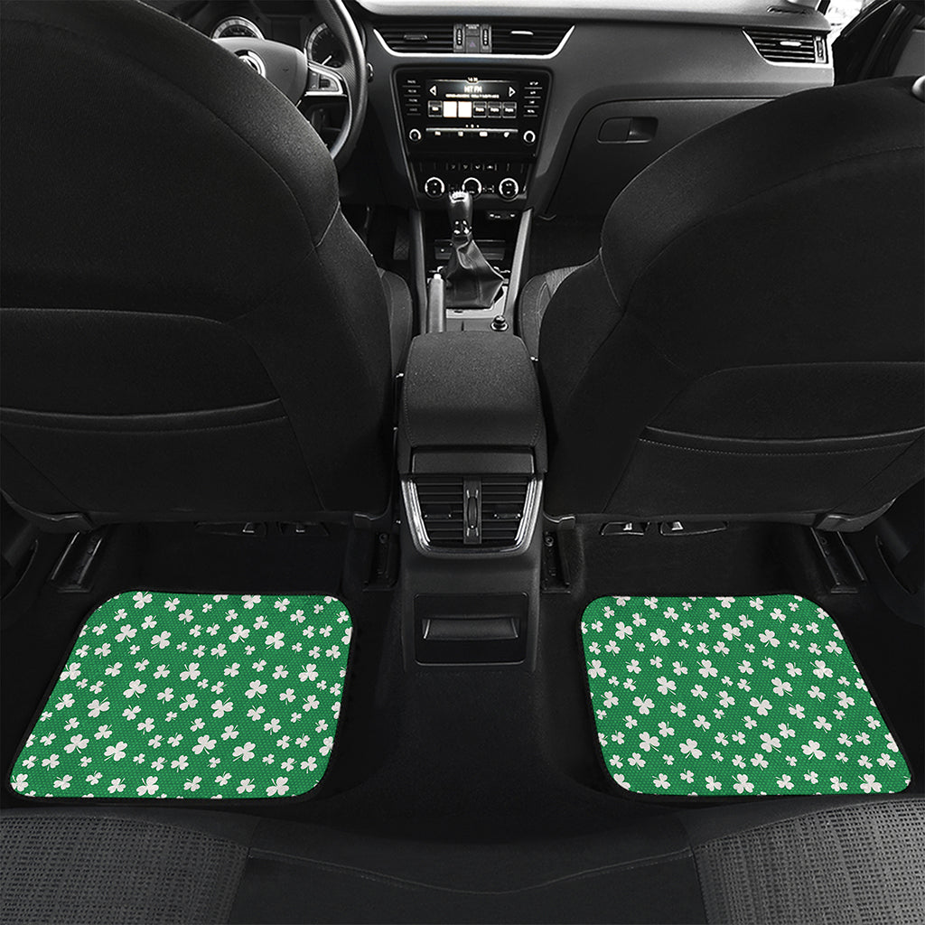Polka Dot Irish St. Patrick's Day Print Front and Back Car Floor Mats