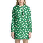 Polka Dot Irish St. Patrick's Day Print Hoodie Dress