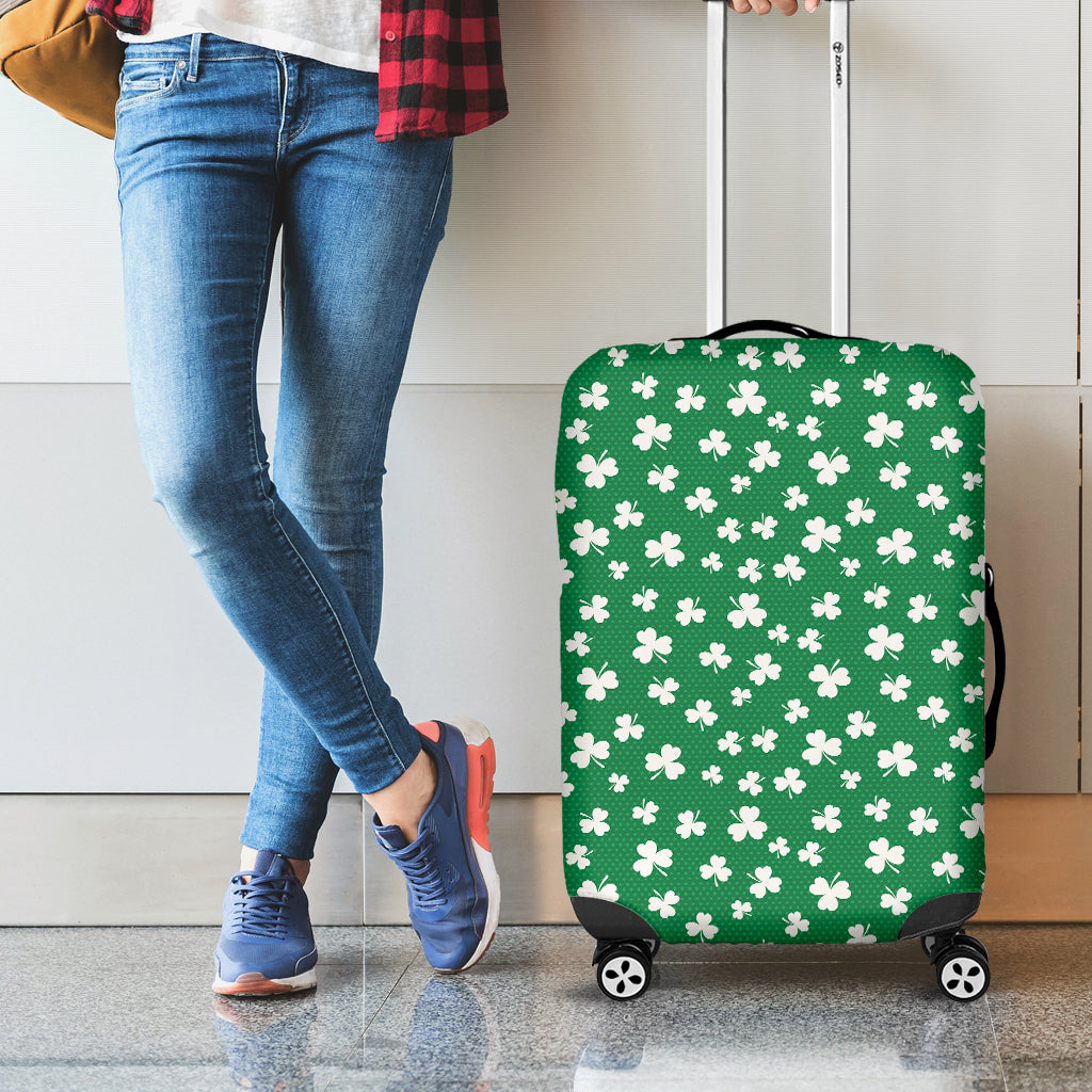Polka Dot Irish St. Patrick's Day Print Luggage Cover