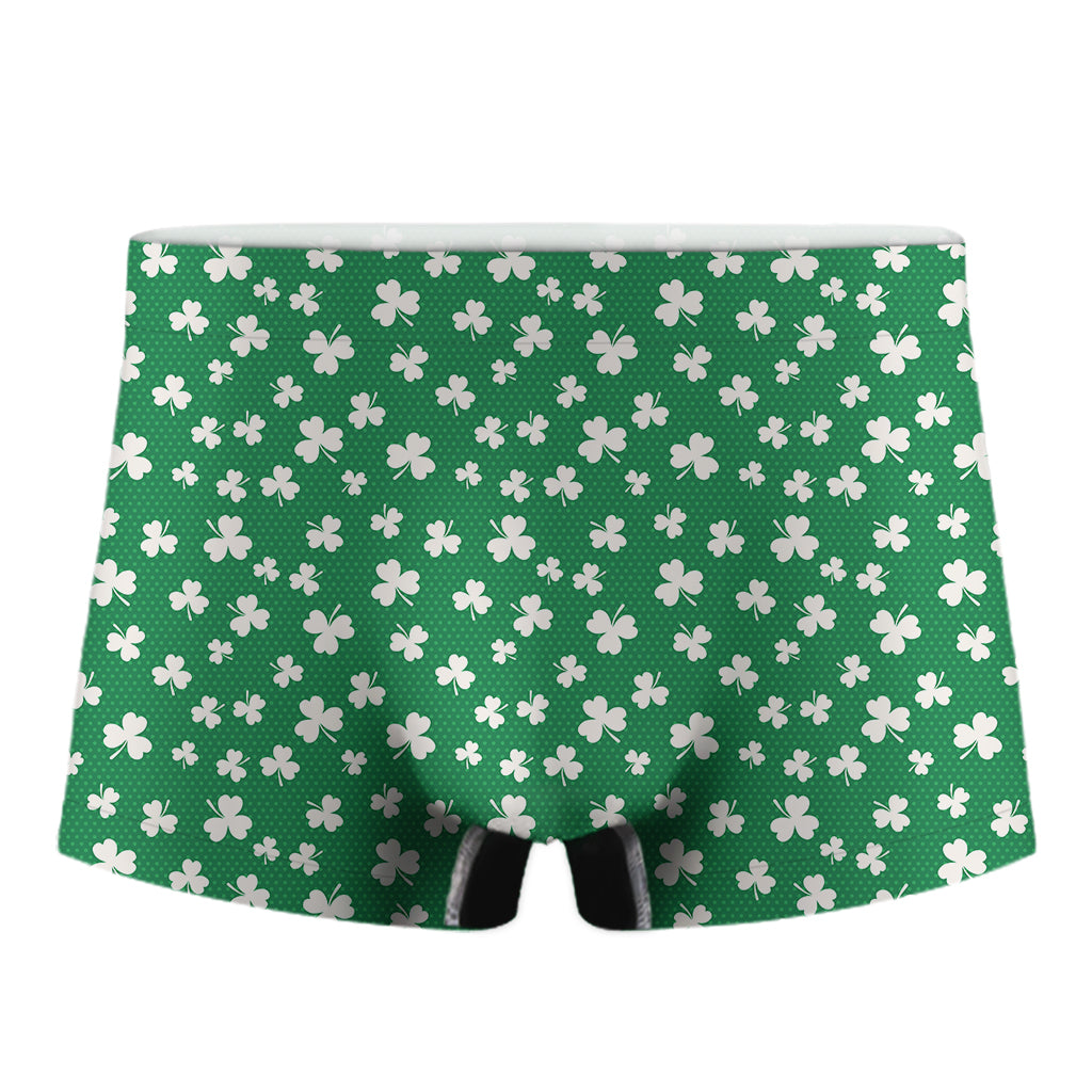 Polka Dot Irish St. Patrick's Day Print Men's Boxer Briefs