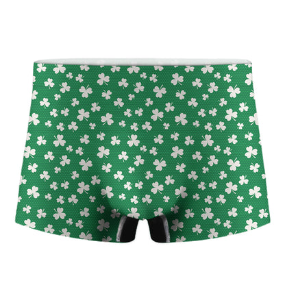 Polka Dot Irish St. Patrick's Day Print Men's Boxer Briefs