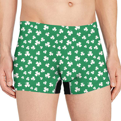 Polka Dot Irish St. Patrick's Day Print Men's Boxer Briefs