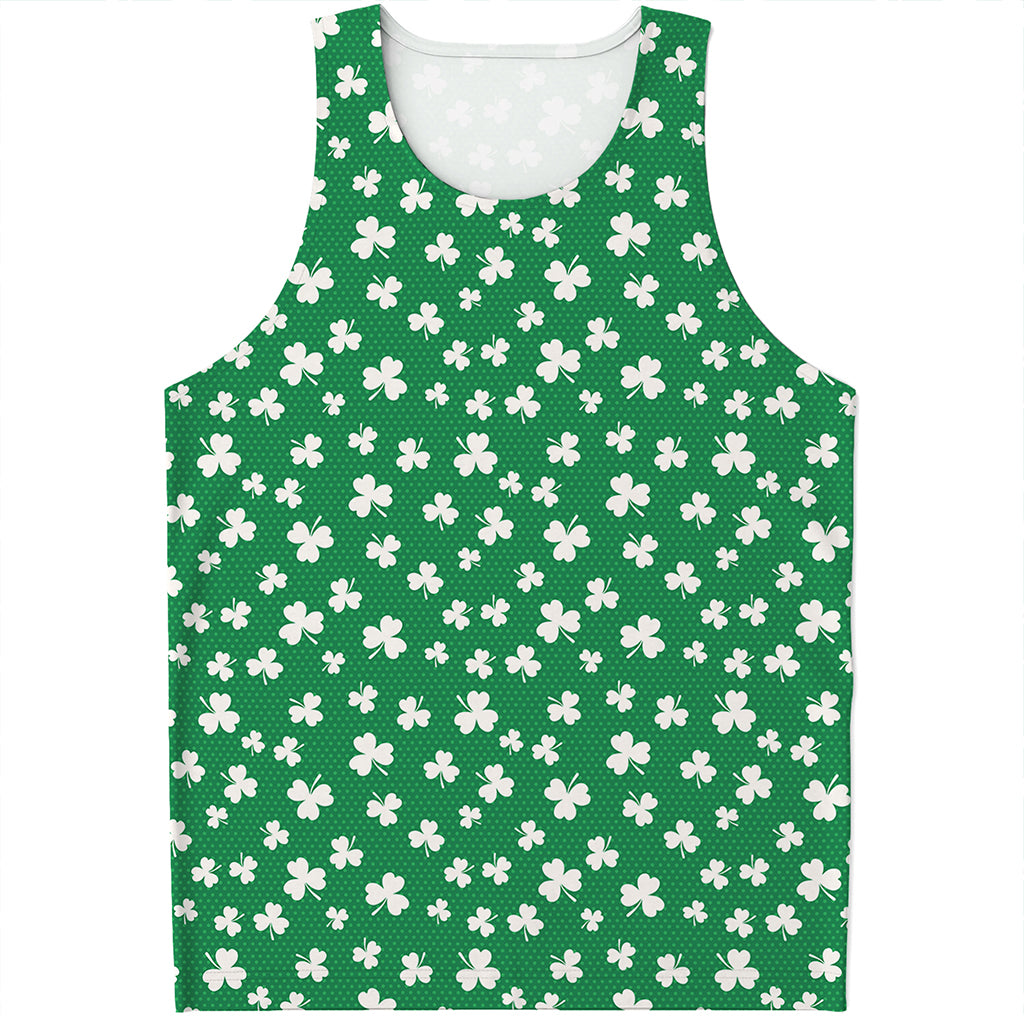 Polka Dot Irish St. Patrick's Day Print Men's Tank Top