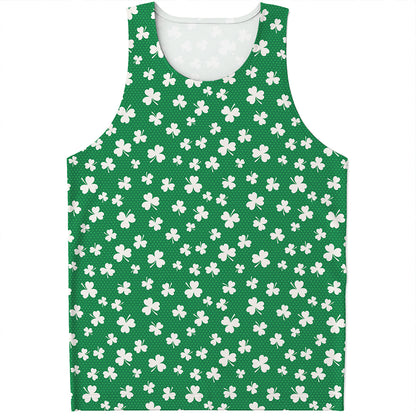 Polka Dot Irish St. Patrick's Day Print Men's Tank Top