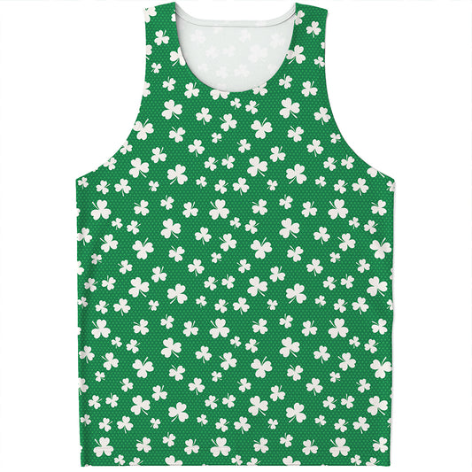 Polka Dot Irish St. Patrick's Day Print Men's Tank Top