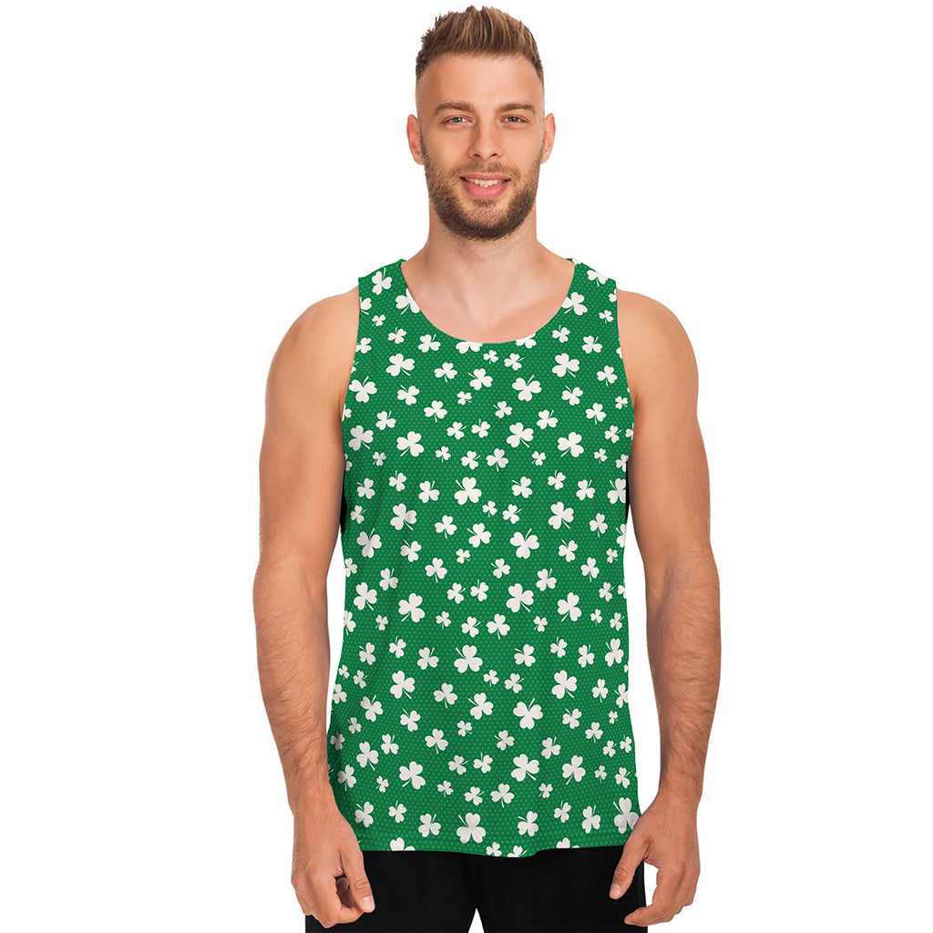 Polka Dot Irish St. Patrick's Day Print Men's Tank Top