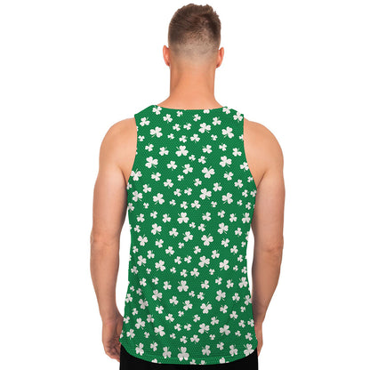 Polka Dot Irish St. Patrick's Day Print Men's Tank Top