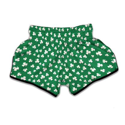 Polka Dot Irish St. Patrick's Day Print Muay Thai Boxing Shorts