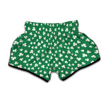Polka Dot Irish St. Patrick's Day Print Muay Thai Boxing Shorts