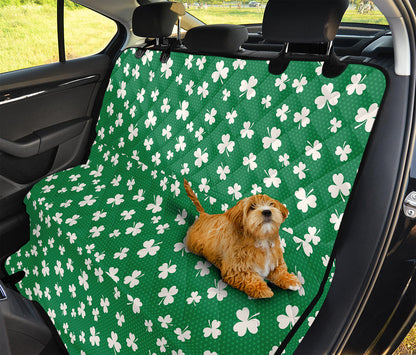 Polka Dot Irish St. Patrick's Day Print Pet Car Back Seat Cover