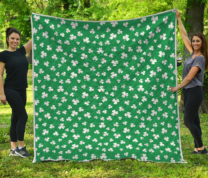 Polka Dot Irish St. Patrick's Day Print Quilt