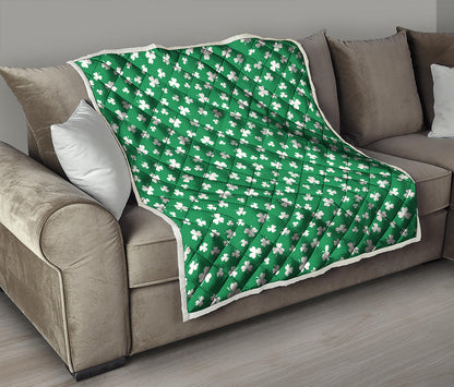 Polka Dot Irish St. Patrick's Day Print Quilt