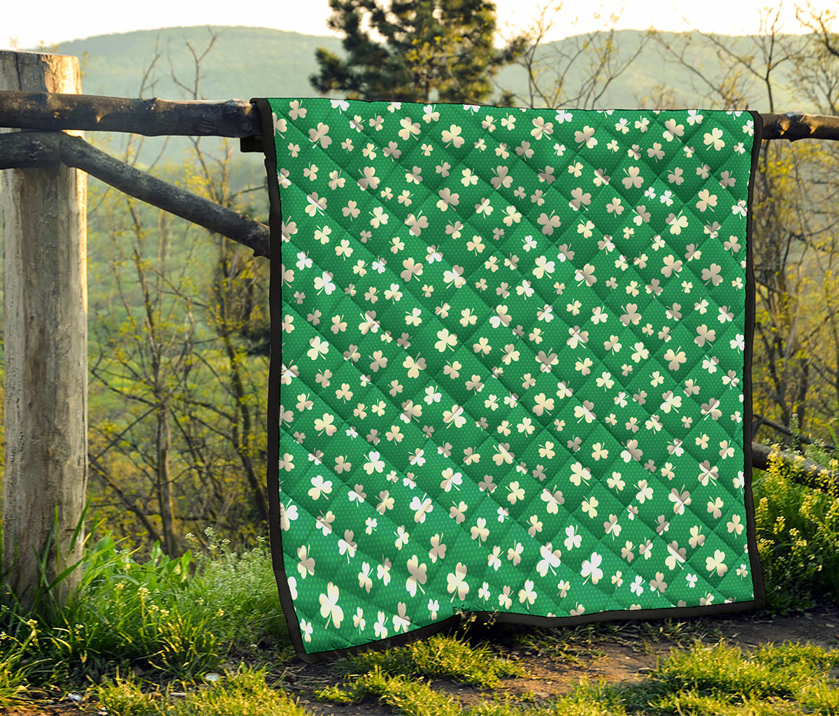 Polka Dot Irish St. Patrick's Day Print Quilt